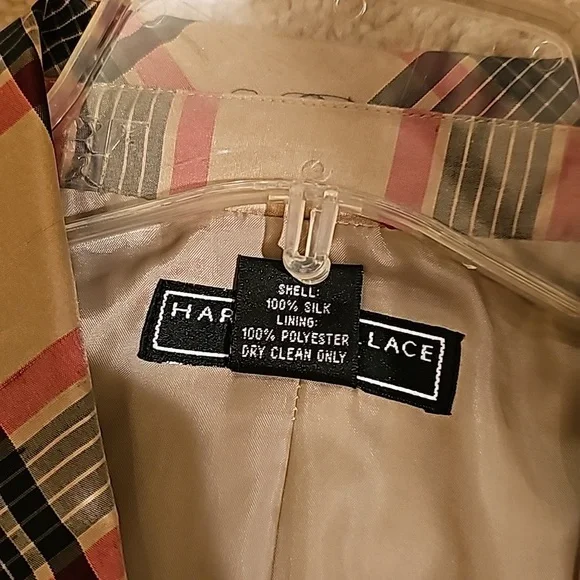 Harry Wallace New York Women's Silk Trench - Picture 3 of 4